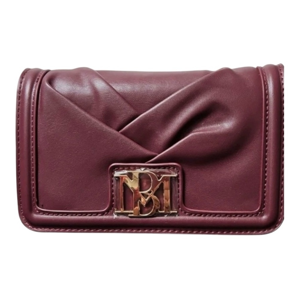 NWT-BADGLEY MISCHKA-PLUM COLOR PLEATED CROSSBODY BAG